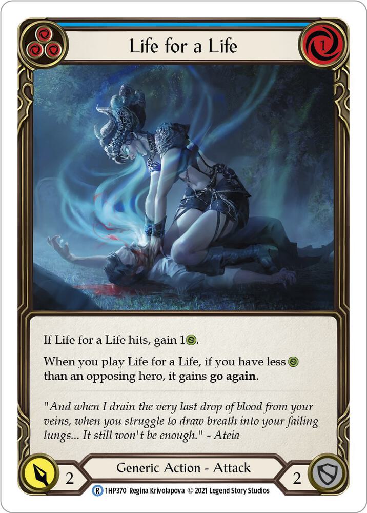 Life for a Life (Blue) card image
