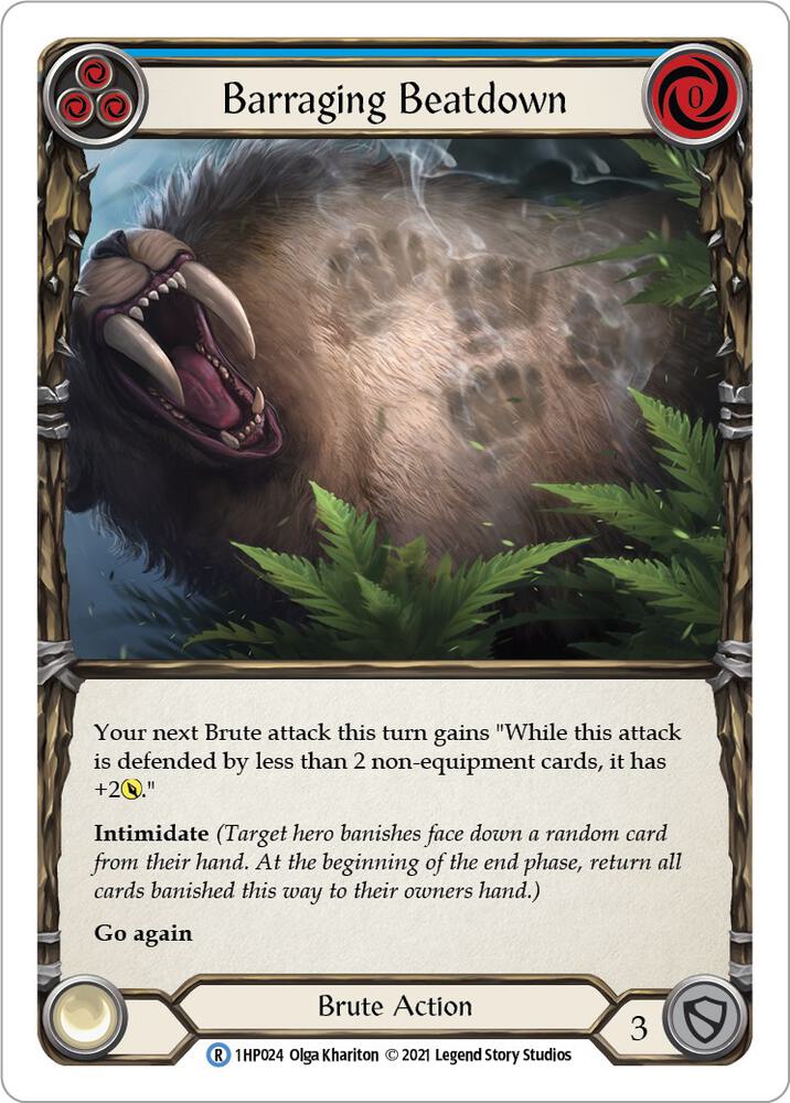 Barraging Beatdown (Blue) card image