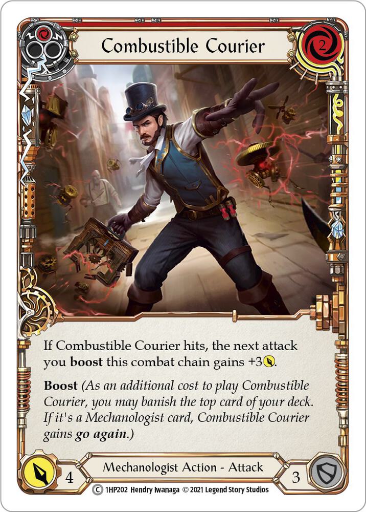Combustible Courier (Red) card image