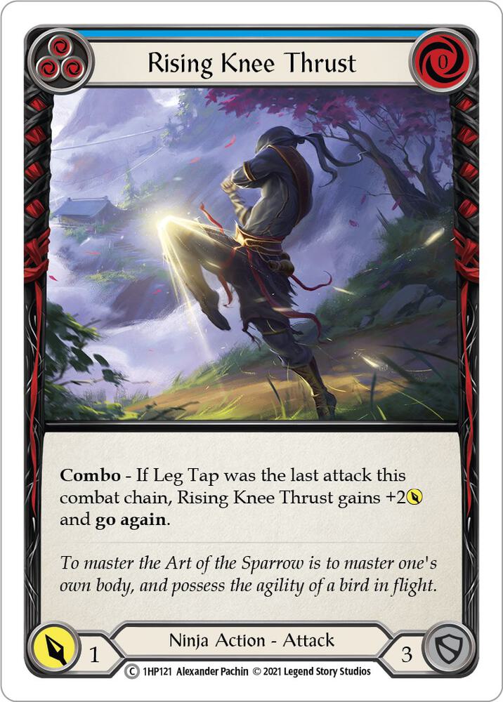 Rising Knee Thrust (Blue) card image