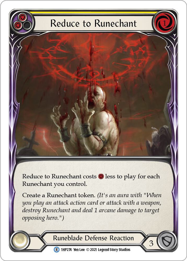 Reduce to Runechant (Yellow) card image