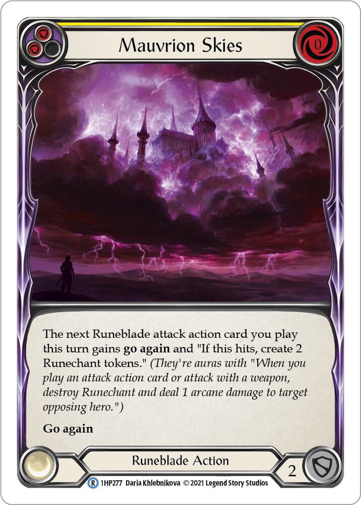 Mauvrion Skies (Yellow) card image
