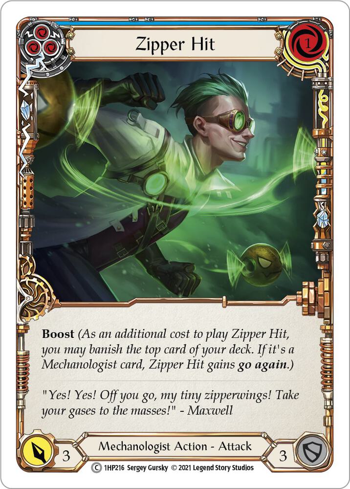 Zipper Hit (Blue) card image