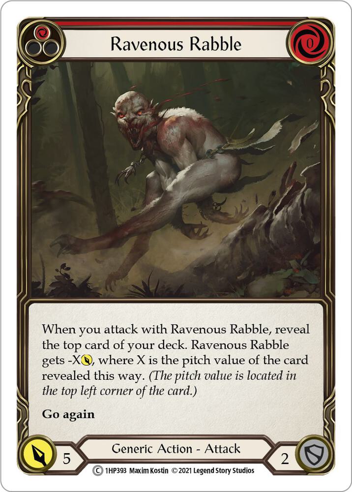 Ravenous Rabble (Red) card image