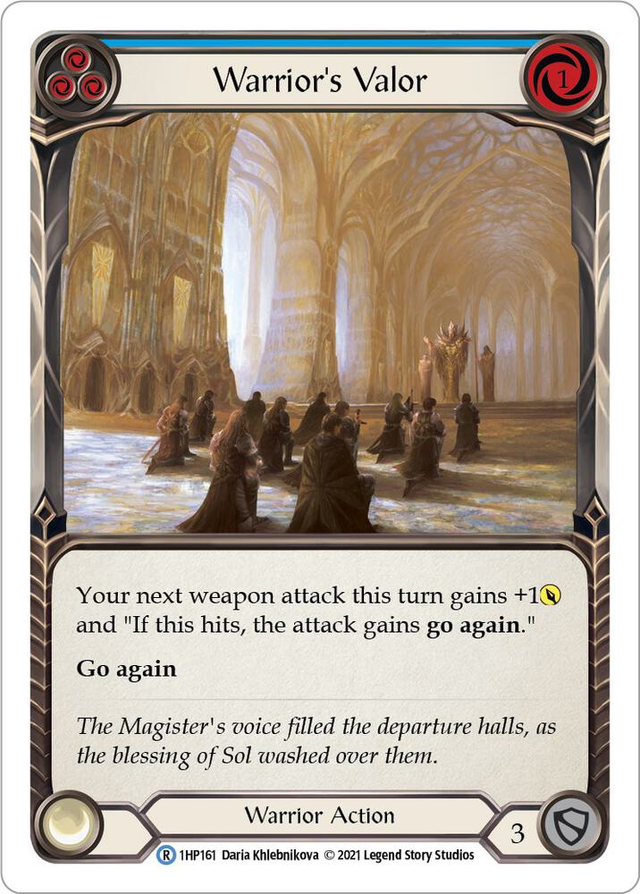 Warrior's Valor (Blue) card image