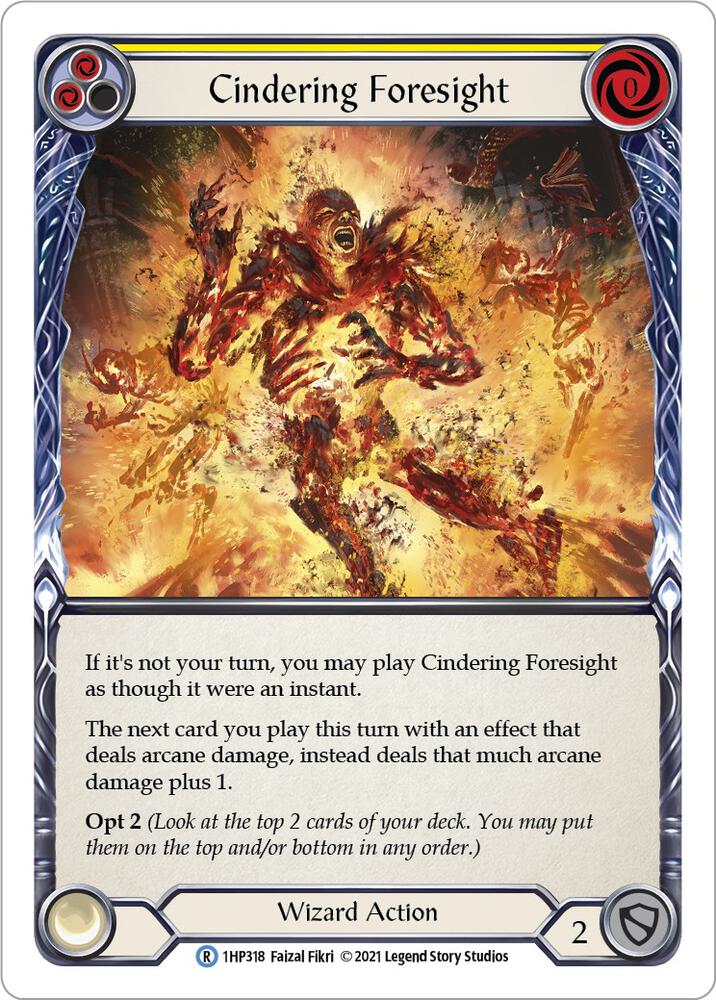 Cindering Foresight (Yellow) card image