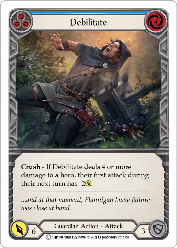 Debilitate (Blue) card image
