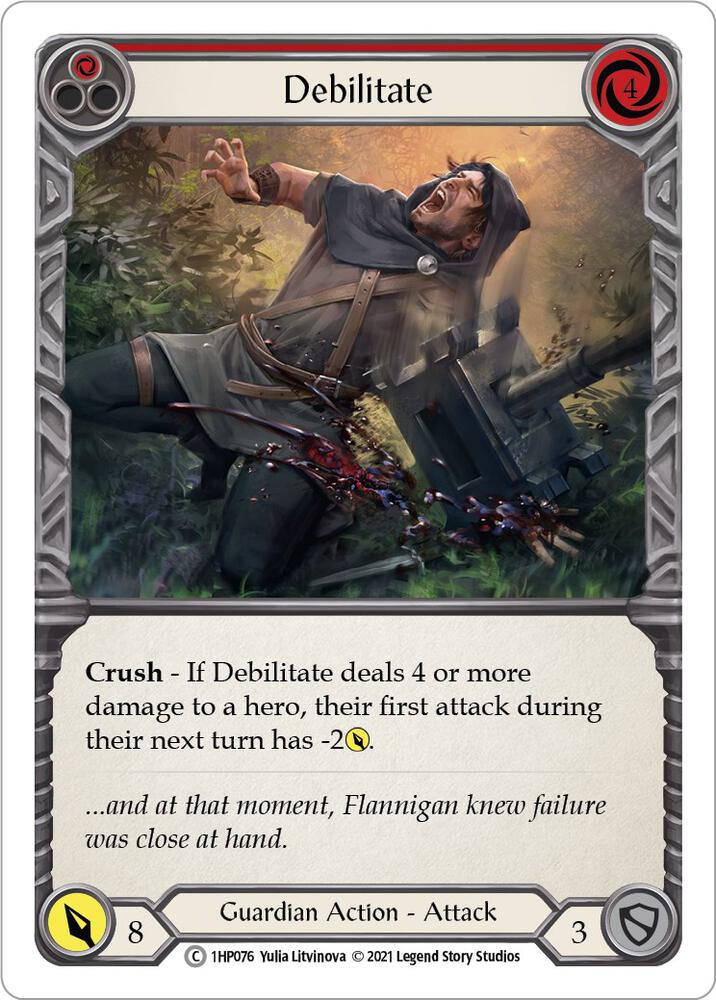 Debilitate (Red) card image