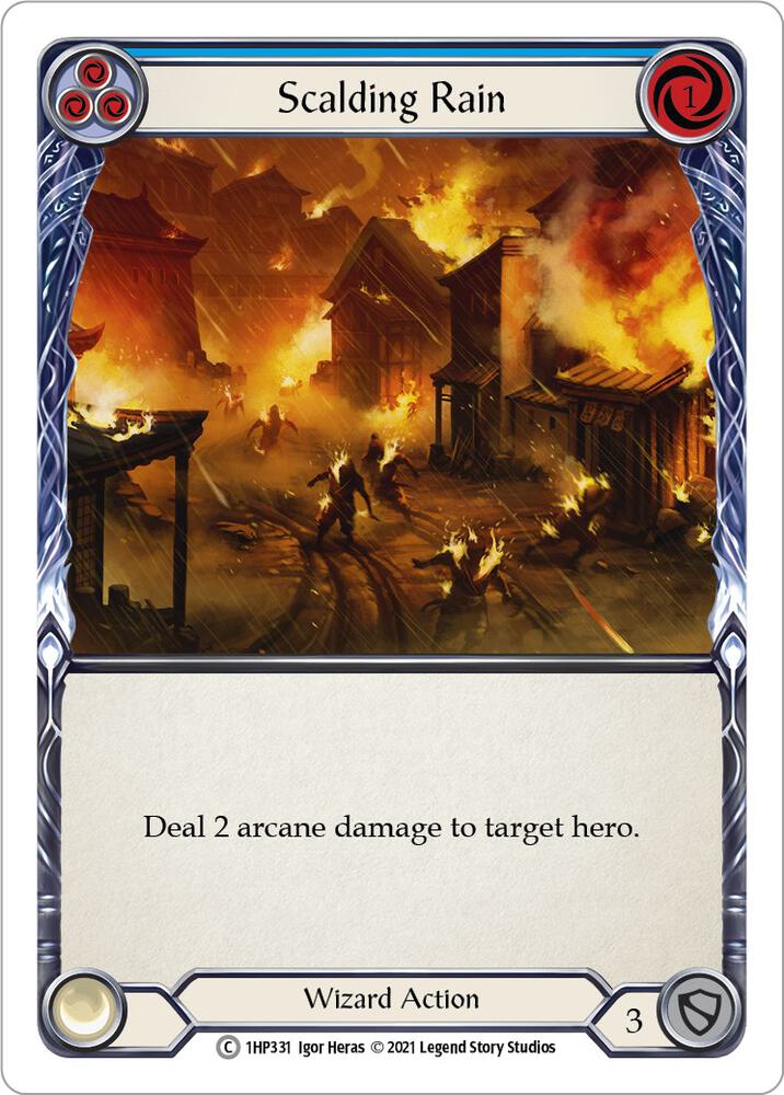 Scalding Rain (Blue) card image