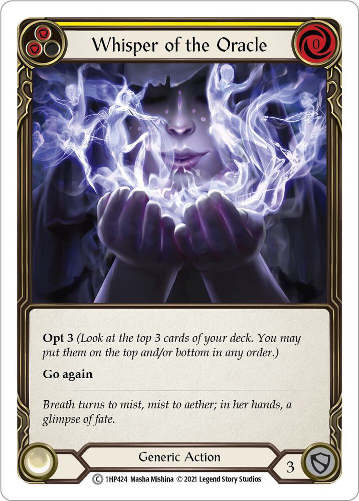 Whisper of the Oracle (Yellow) card image