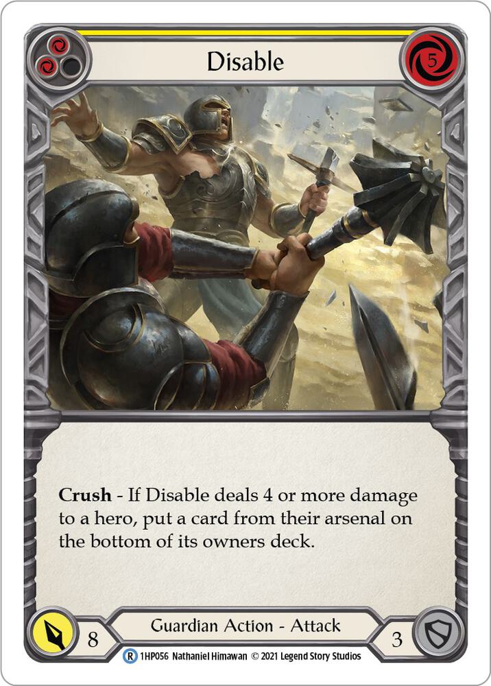 Disable (Yellow) card image
