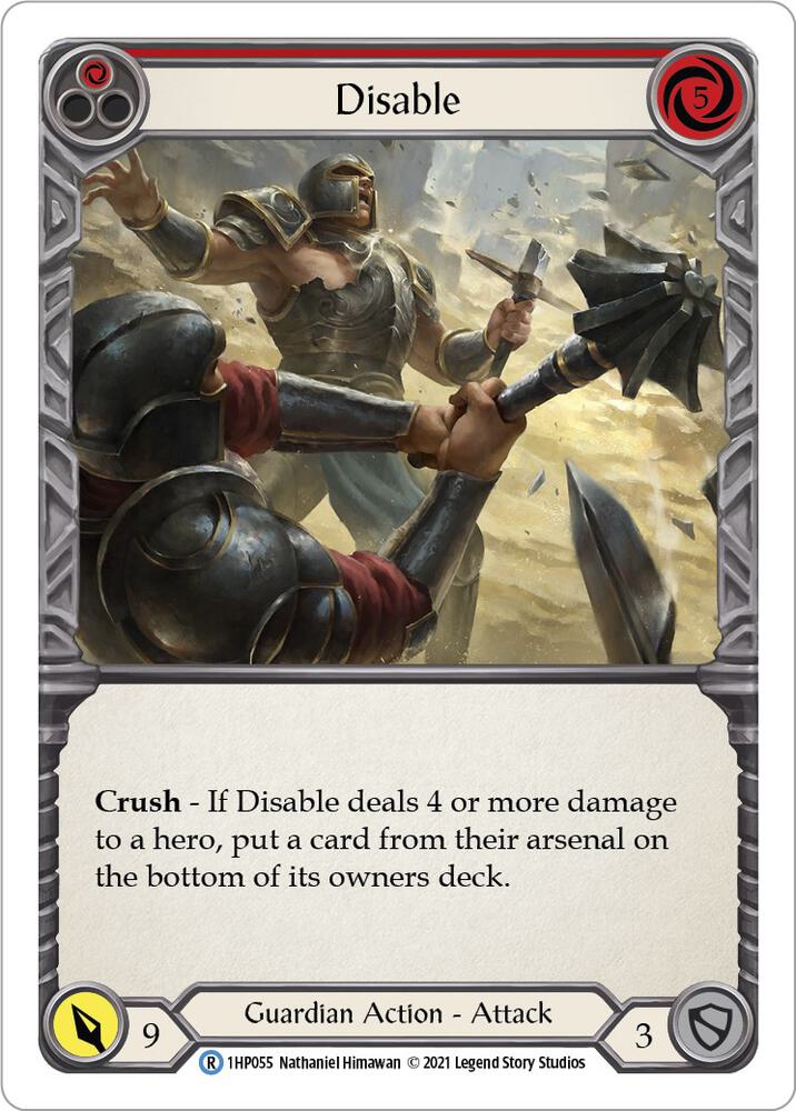 Disable (Red) card image