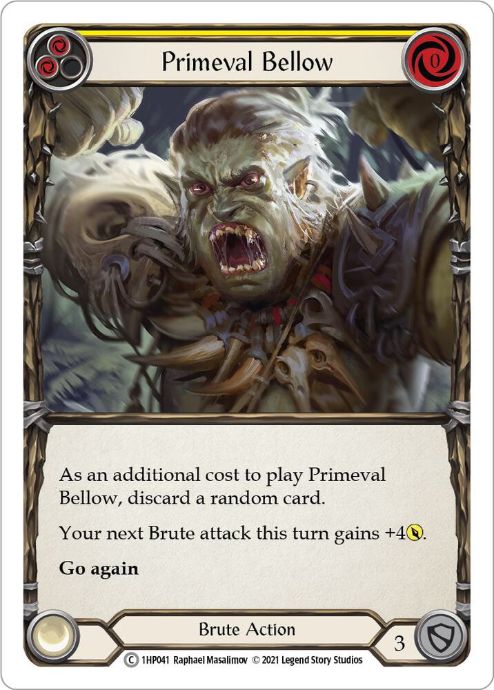 Primeval Bellow (Yellow) card image