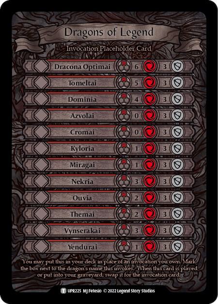 Dragons of Legend Invocation Placeholder Card card image