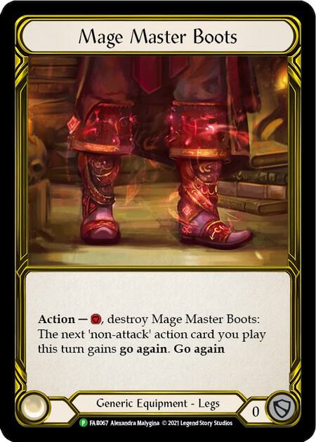 Mage Master Boots (Golden) - FAB067 card image