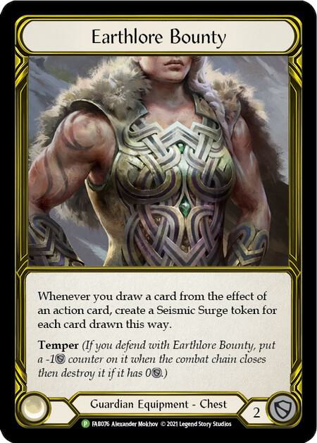 Earthlore Bounty (Golden) - FAB076 card image