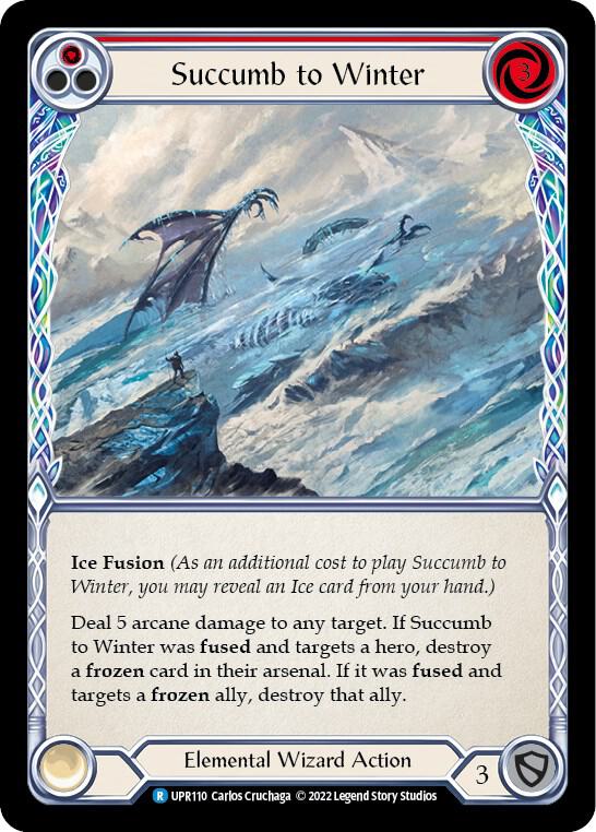 Succumb to Winter (Red) card image