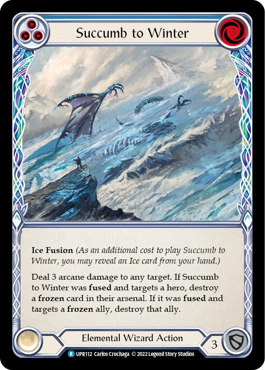 Succumb to Winter (Blue) card image