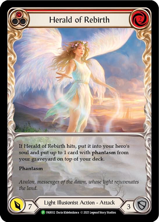 Herald of Rebirth (Red) - FAB032 card image