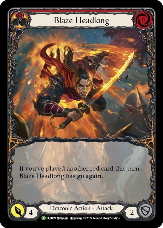 Blaze Headlong - FAB089 card image