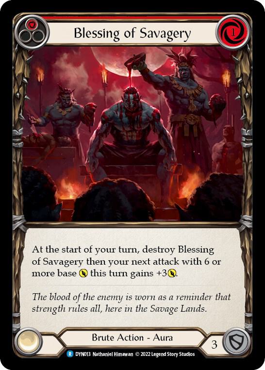 Blessing of Savagery (Red) card image