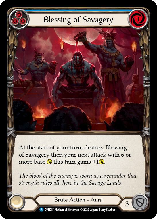 Blessing of Savagery (Blue) card image