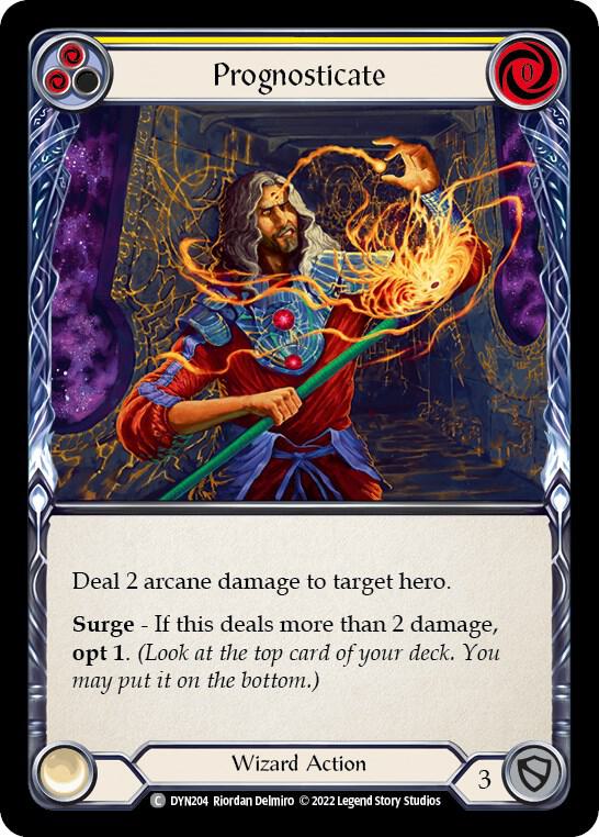 Prognosticate (Yellow) card image