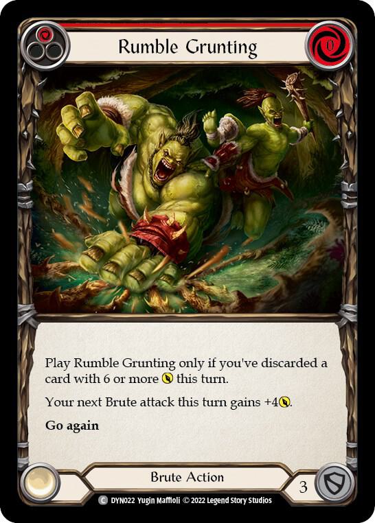 Rumble Grunting (Red) card image