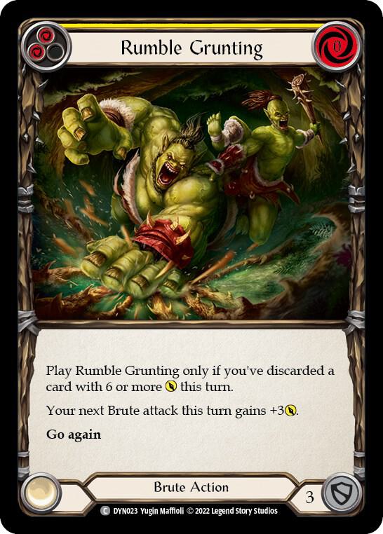 Rumble Grunting (Yellow) card image