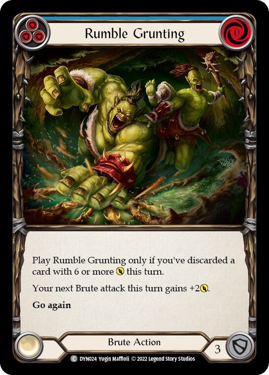 Rumble Grunting (Blue) card image