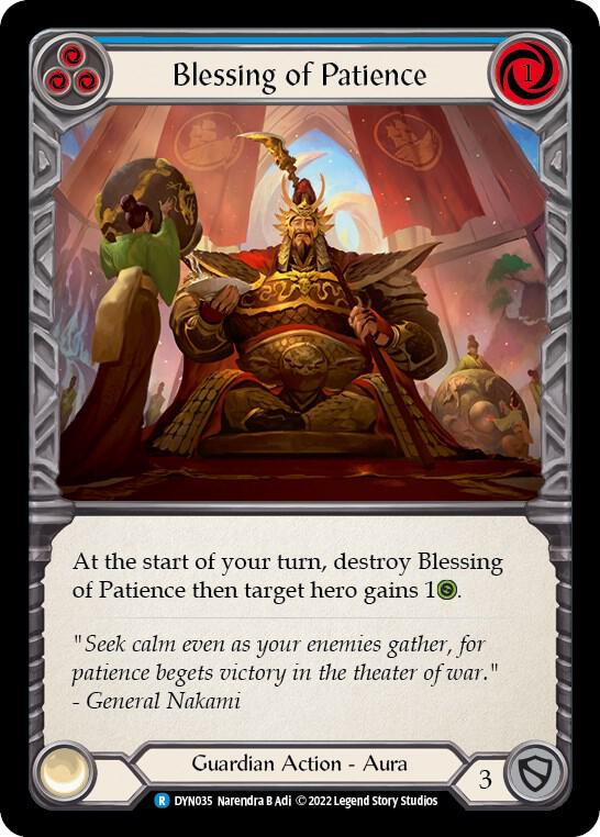 Blessing of Patience (Blue) card image