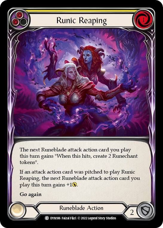 Runic Reaping (Yellow) card image