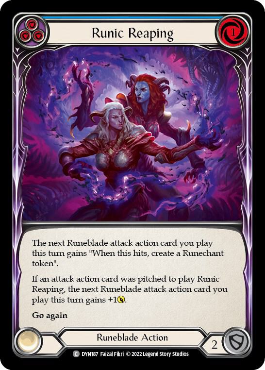 Runic Reaping (Blue) card image