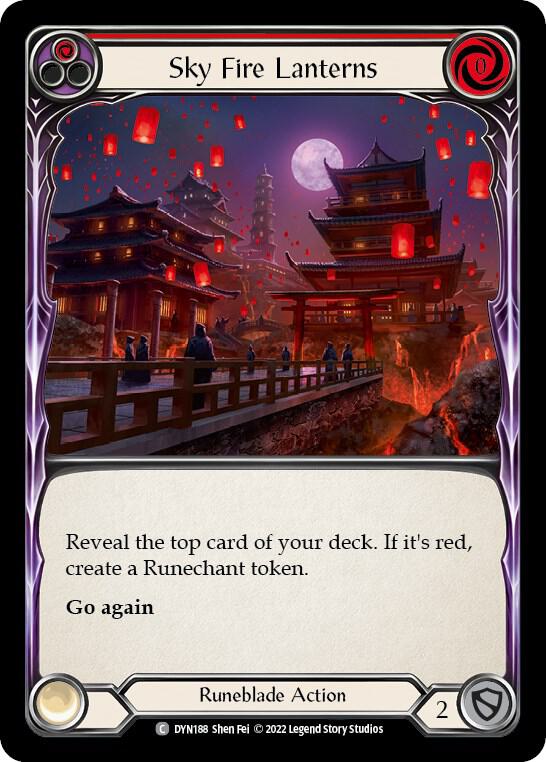 Sky Fire Lanterns (Red) card image