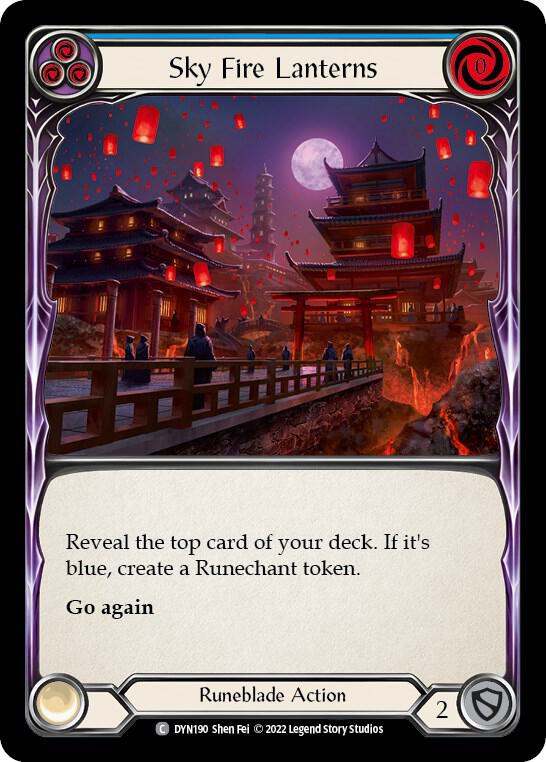 Sky Fire Lanterns (Blue) card image