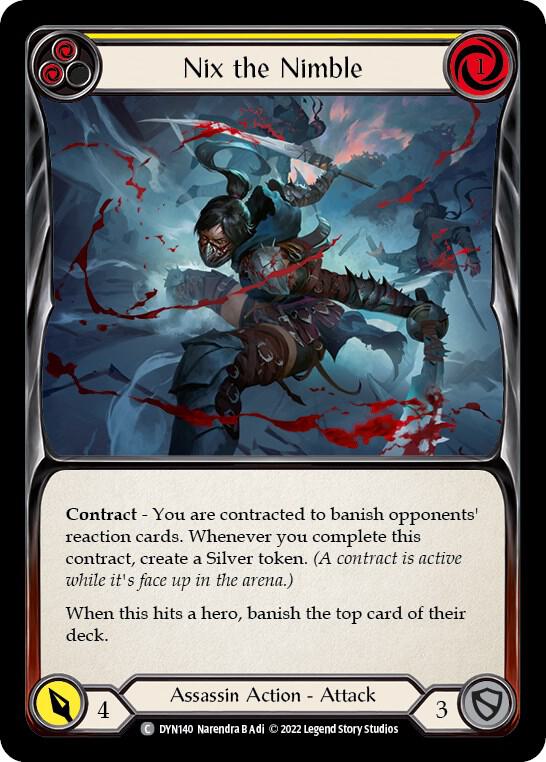 Nix the Nimble (Yellow) card image