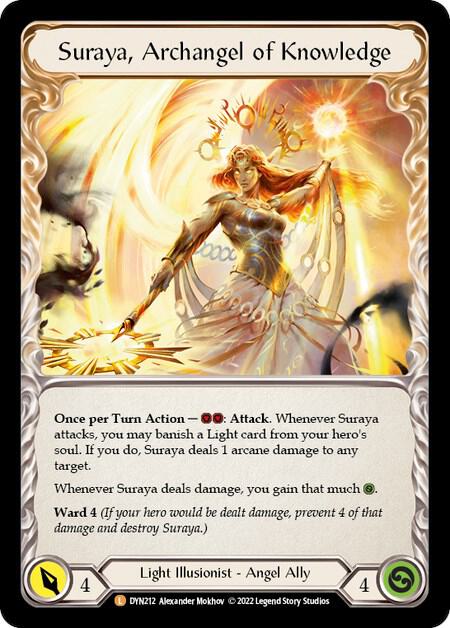 Invoke Suraya // Suraya, Archangel of Knowledge card image