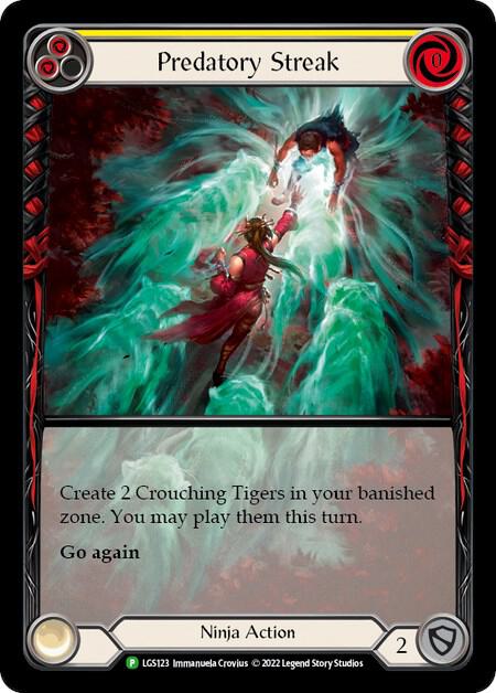 Predatory Streak (Yellow) - LGS123 card image