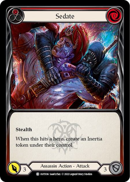 Sedate (Red) card image