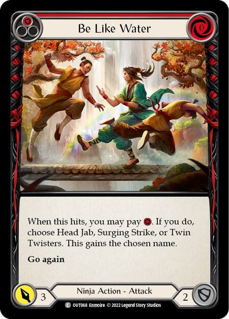 Be Like Water (Red) card image