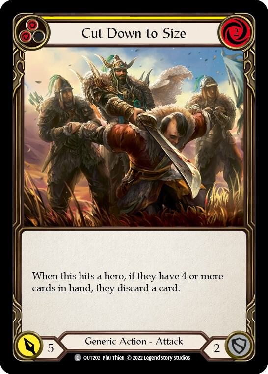 Cut Down to Size (Yellow) card image