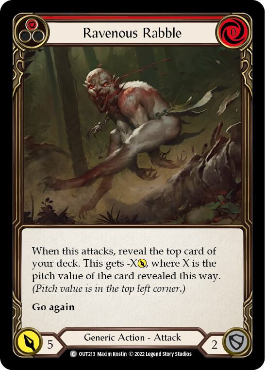 Ravenous Rabble (Red) card image