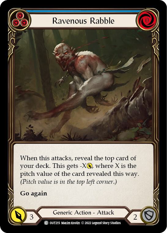 Ravenous Rabble (Blue) card image