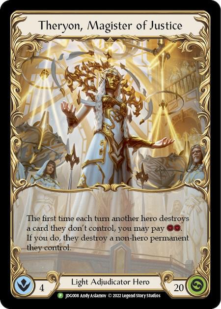 Theryon, Magister of Justice - JDG008 card image