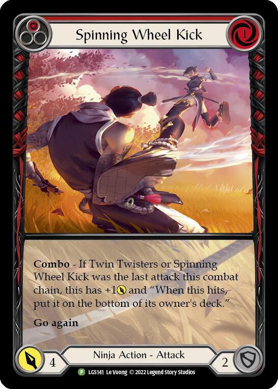 Spinning Wheel Kick (Red) - LGS141 card image