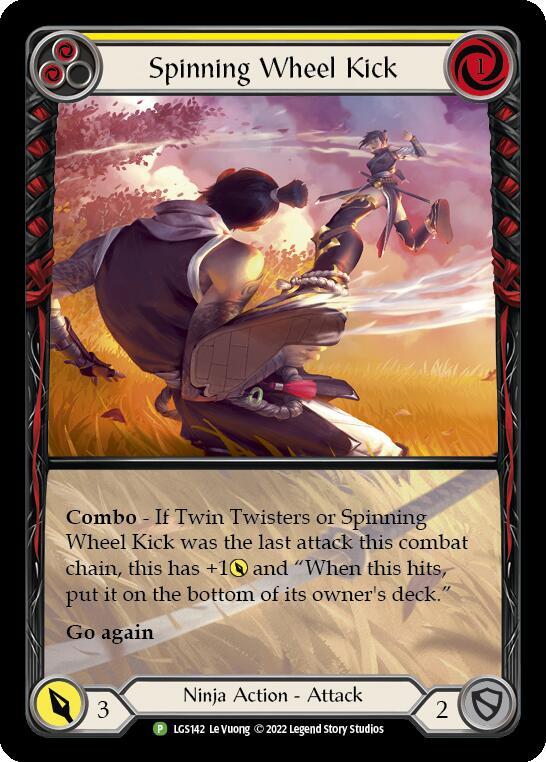 Spinning Wheel Kick (Yellow) - LGS142 card image