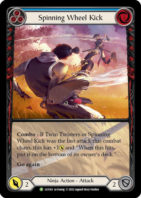 Spinning Wheel Kick (Blue) - LGS143 card image