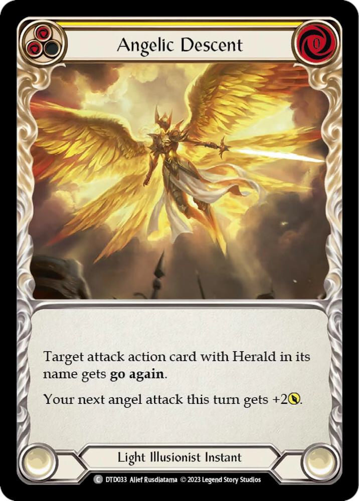 Angelic Descent (Yellow) card image