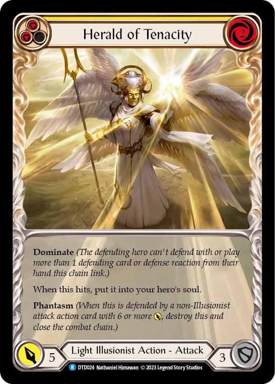 Herald of Tenacity (Yellow) card image