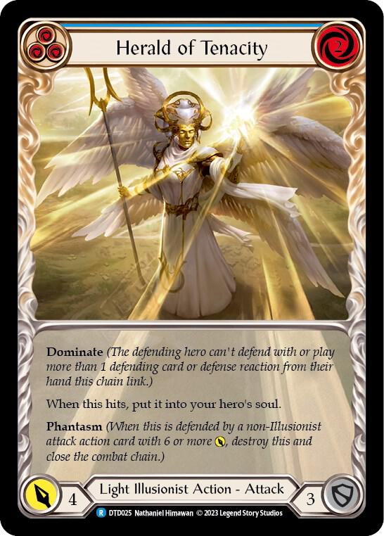 Herald of Tenacity (Blue) card image